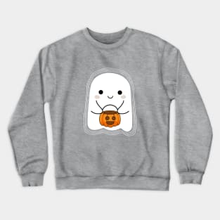 Baby ghost and pumpkin Crewneck Sweatshirt